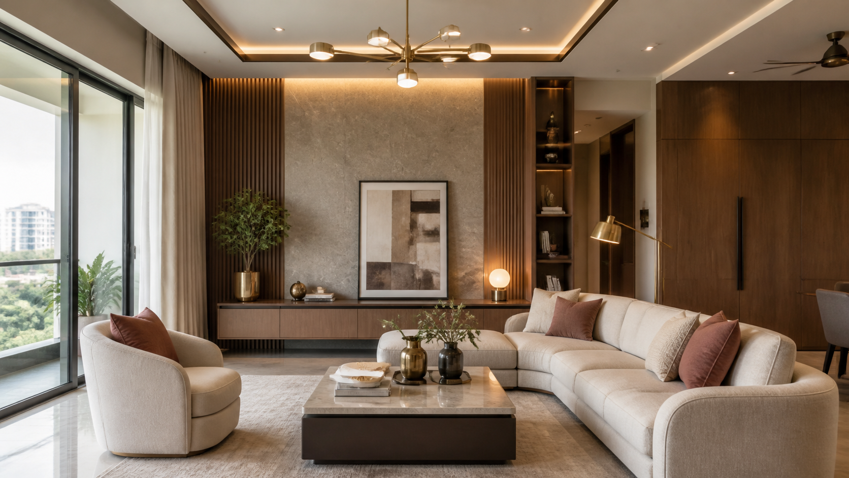 Designer interior living room